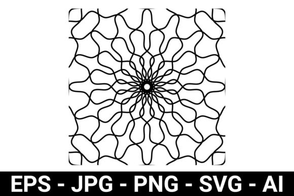 Abstract Black White Shape Seamless