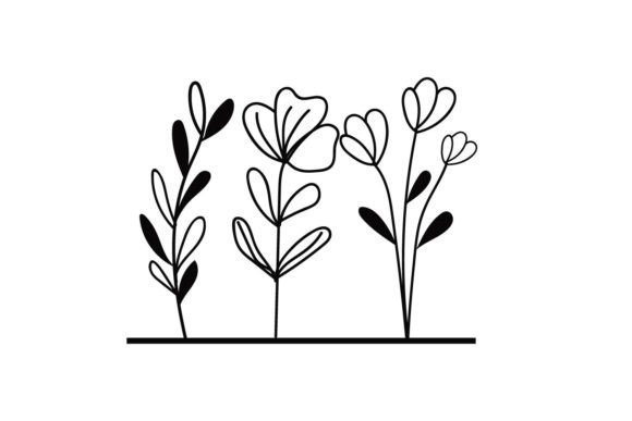 Big Flower Garden, Floral SVG