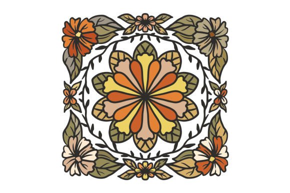 Floral Ornament, Art Nouveau Style