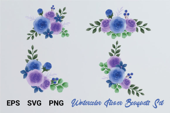Flower Bouquet Clip Art Watercolor