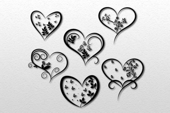 Love Art Butterfly Floral SVG