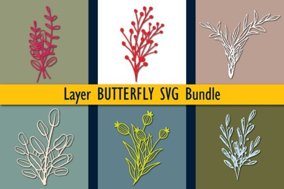 Paper-cut Floral SVG Mega Bundle