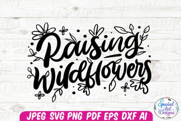 Rising Wildflowers SVG Floral SVG