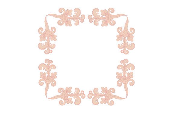 Spring Floral, Baroque Style Borders