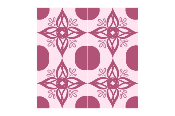Vintage Floral Tiles, Spring