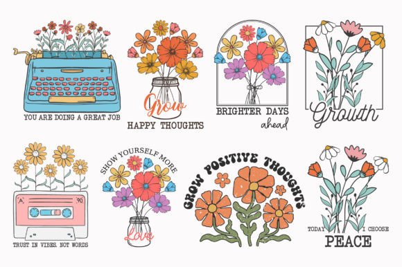 Wildflower Floral SVG Sublimation Bundle